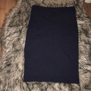 Navy blue pencil Maxi skirt